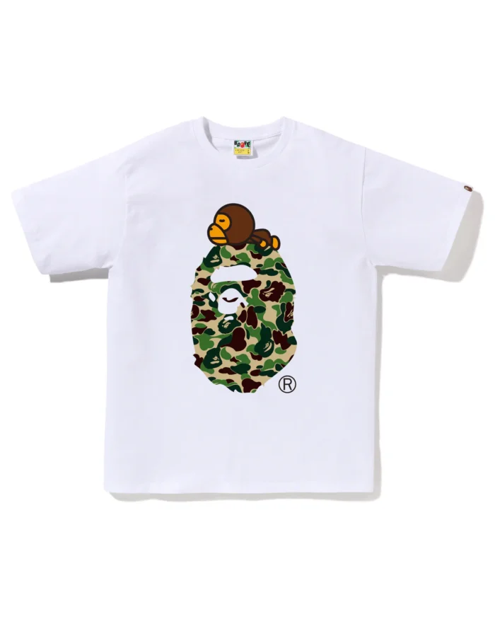 Abc Camo Milo on Big Ape Green Print Tee