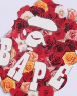 A BATHING Rose Ape Head Short Sleeve Tee