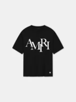 Amiri Staggered Logo T Shirt
