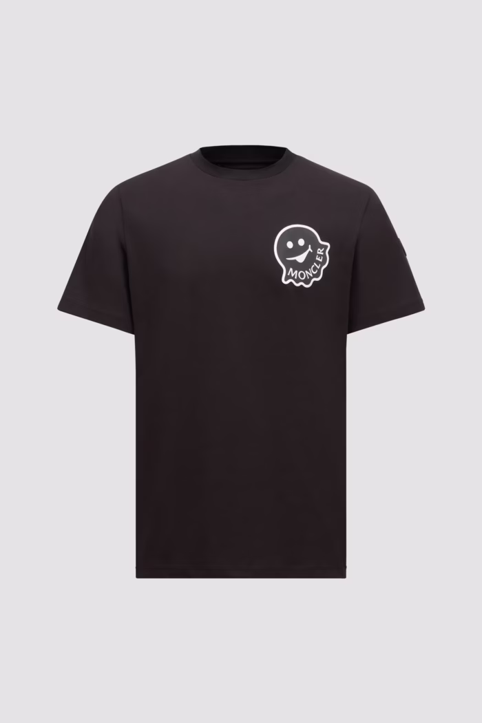 Cartoon Logo Moncler T-Shirt Black