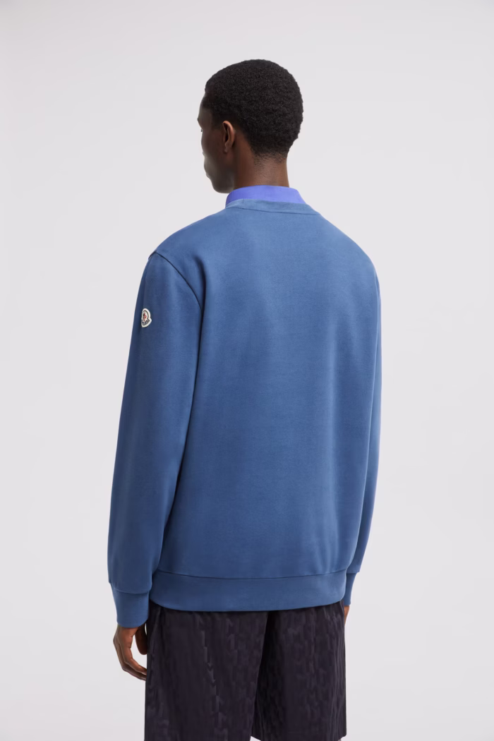 Moncler Fleece Sweatshirt with Denim Pocket