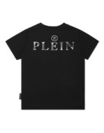 Philipp Plein Skull & Bones Round Neck Jersey T Shirt