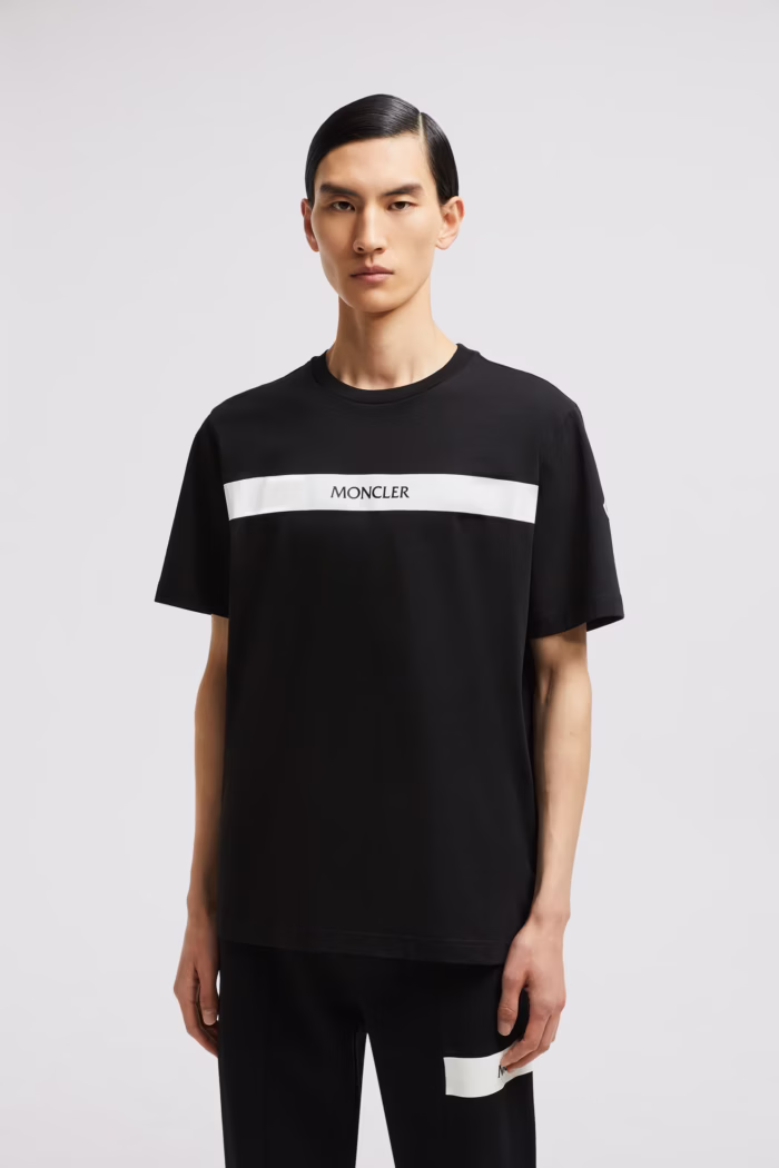 Moncler Rubberized Logo Cotton T-Shirt