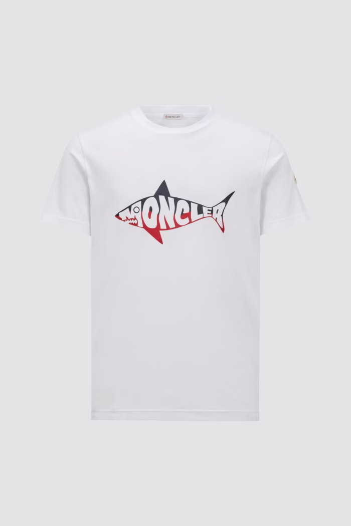Shark Logo Moncler T Shirt Men
