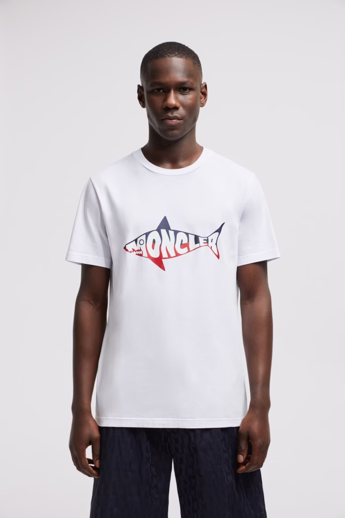 Shark Logo Moncler T Shirt Men
