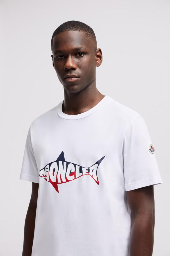 Shark Logo Moncler T Shirt Men