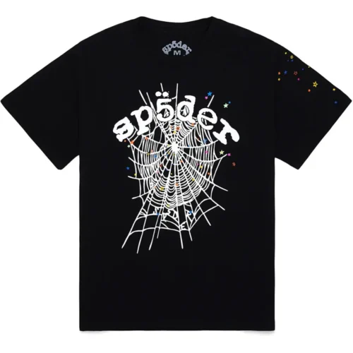 Black Sp5der OG Web V2 Tee