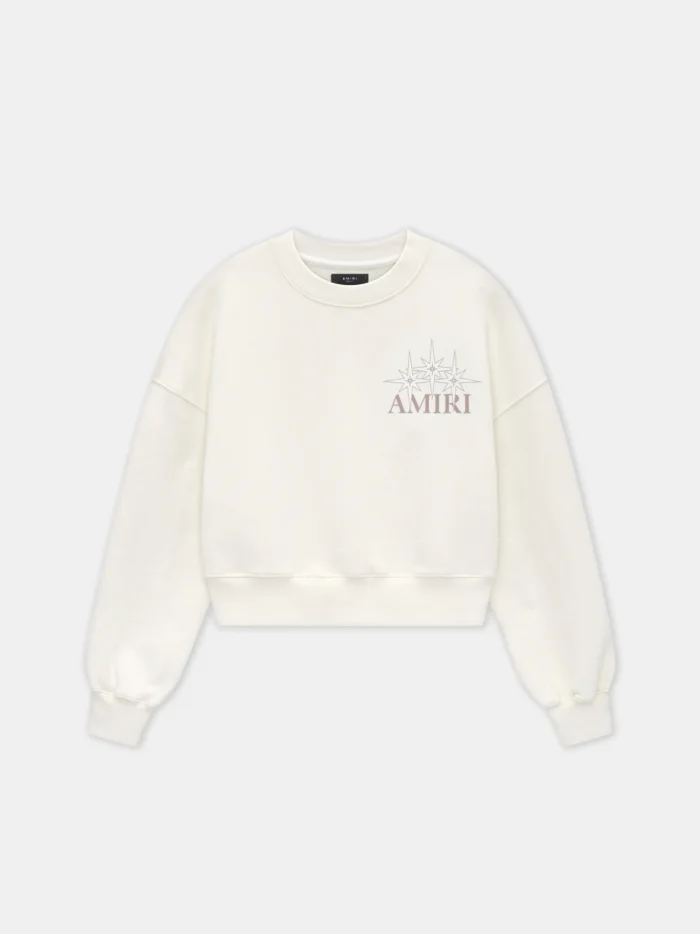 Amiri Starburst Women Cropped Crew