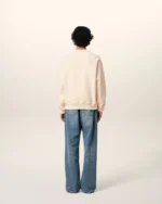 Beige Fleece Ami de Coeur Patch Sweatshirt