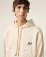 Beige Fleece Hoodie Ami Signature