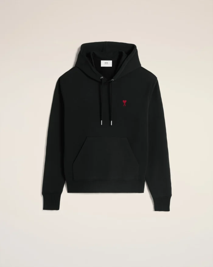 Red Embroidery Logo Ami de Coeur Hoodie