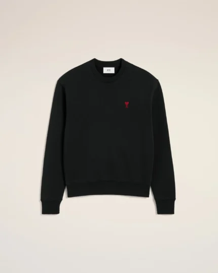 Red Embroidery Logo Ami de Coeur Sweatshirt