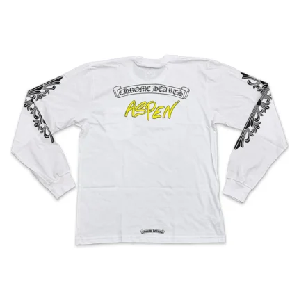 Chrome Hearts Aspen Matty Boy LS White T Shirt