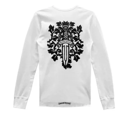 Chrome Hearts Dagger Logo LS Tee White