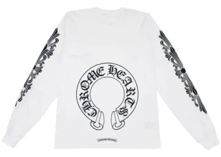Chrome Hearts Floral Horseshoe LS Tee White