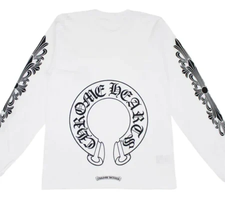 Chrome Hearts Floral Horseshoe LS Tee White