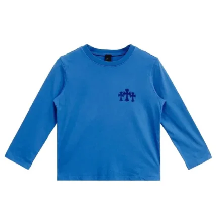 Chrome Hearts Triple Cross Hollywood LS Tee Blue