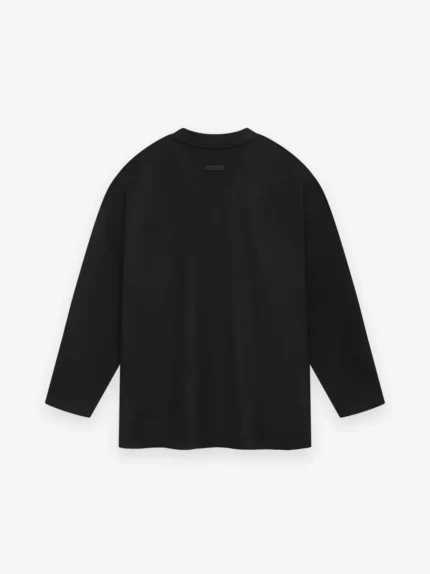 Fear of God Cotton Long Sleeve Black Tee