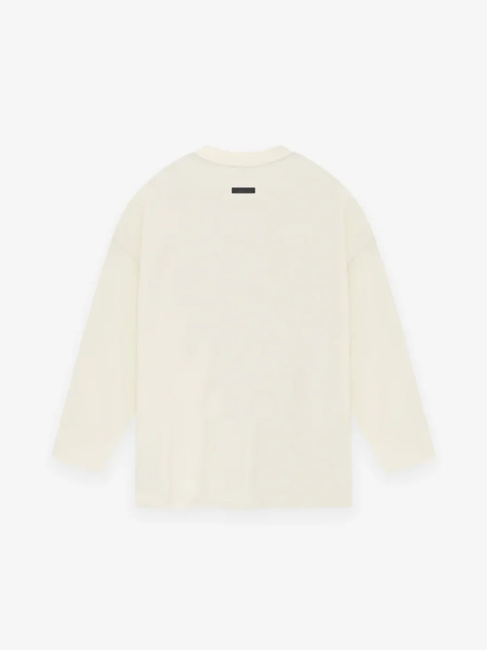Fear of God Cotton Long Sleeve Cream Tee