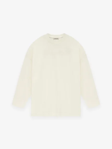 Fear of God Cotton Long Sleeve Cream Tee