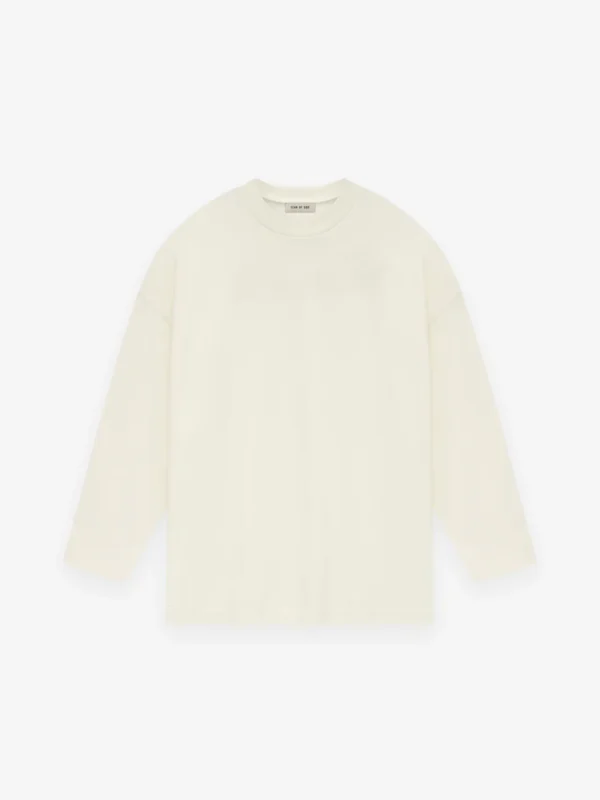 Fear of God Cotton Long Sleeve Cream Tee