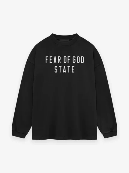 Fear of God State Heavy Longsleeve Tee Black