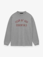 Fear of God Essentials Jersey LS Gray T Shirt