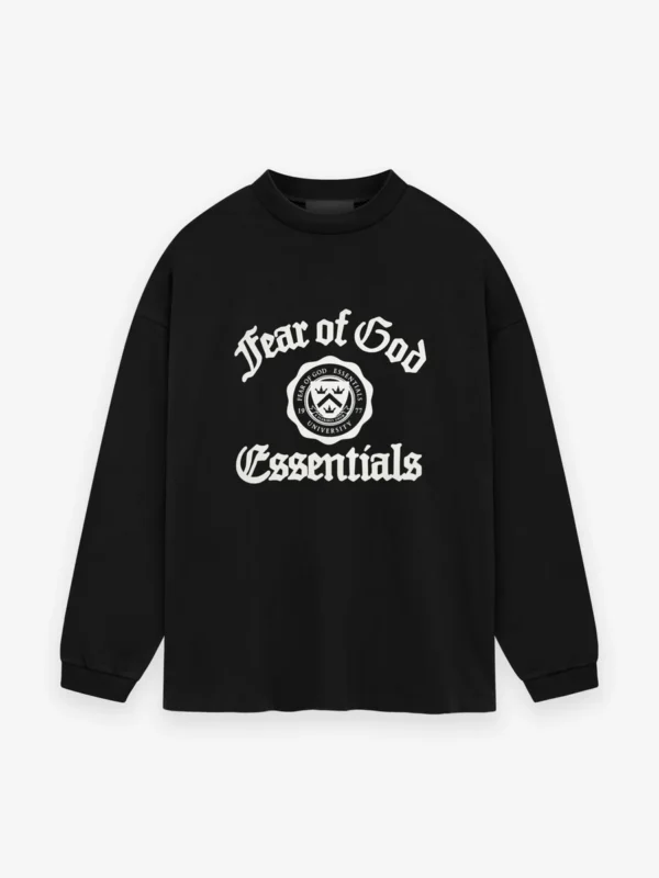 Fear Of God Essentials Heavy LS T Shirt Black