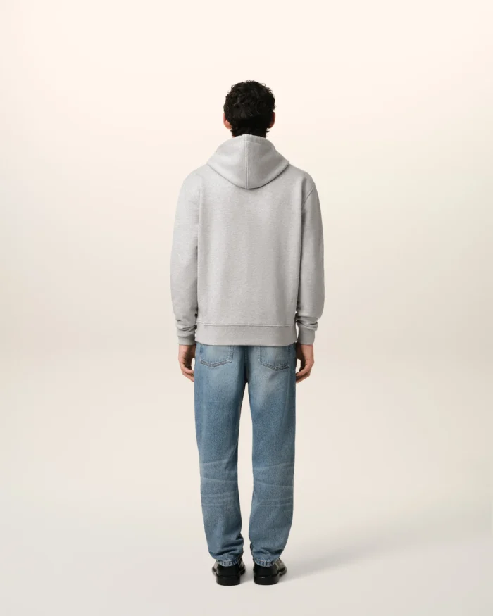 Ami de Coeur Zipped Gray Hoodie