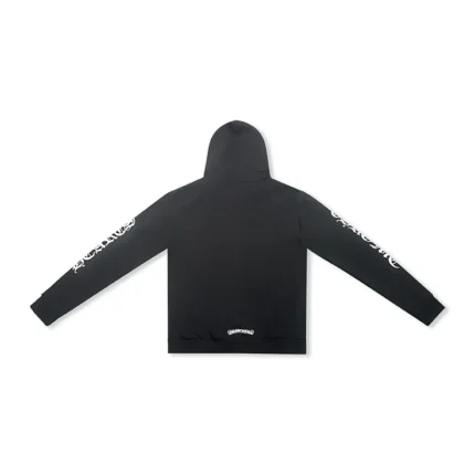 Chrome Hearts Vertical Logo Zip Up Hoodie