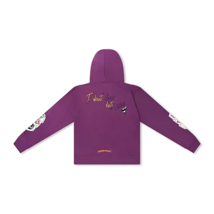 Chrome Hearts I Want More Purple Hoodie