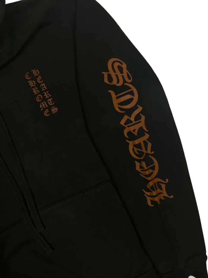 Chrome Hearts Logo Hoodie Black Brown