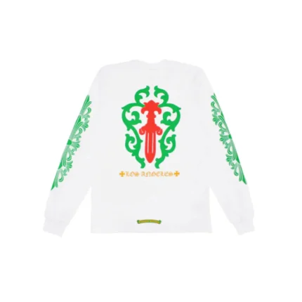 Chrome Hearts Dagger Los Angeles LS White Tee