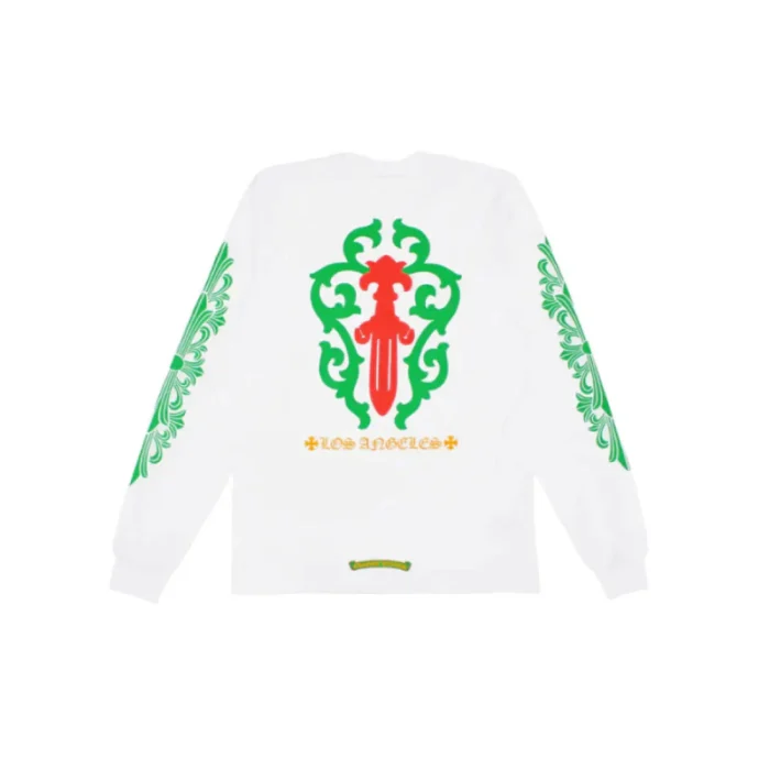 Chrome Hearts Dagger Los Angeles LS White Tee