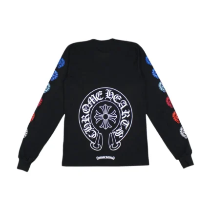 Chrome Hearts Multi Horseshoe Logo LS T Shirt