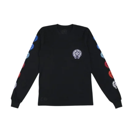 Chrome Hearts Multi Horseshoe Logo LS T Shirt