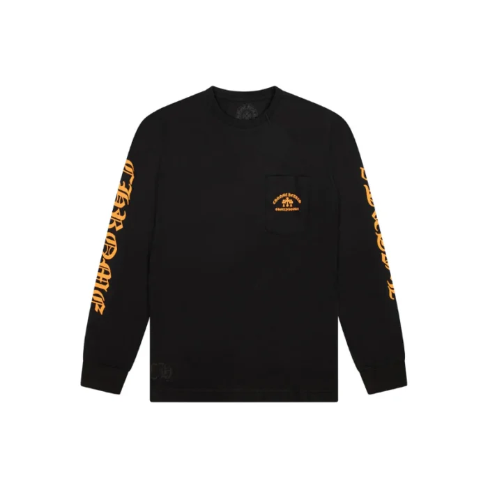 Chrome Hearts Triple Cross Black Orange LS Tee
