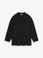 Fear of God Merino Logo Patch LS Tee Black