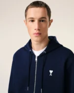 Ami de Coeur Navy Zip-Up Hoodie