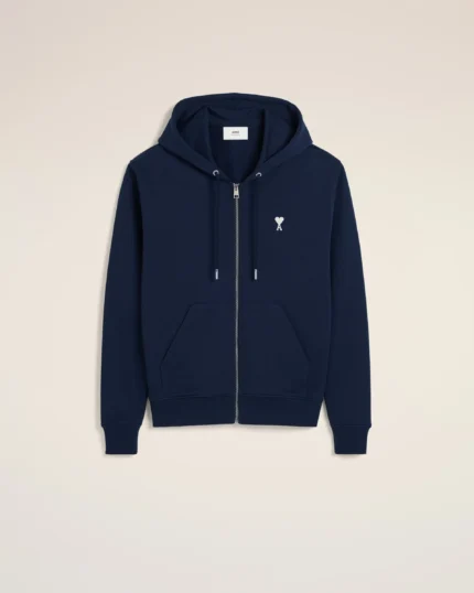 Ami de Coeur Navy Zip-Up Hoodie