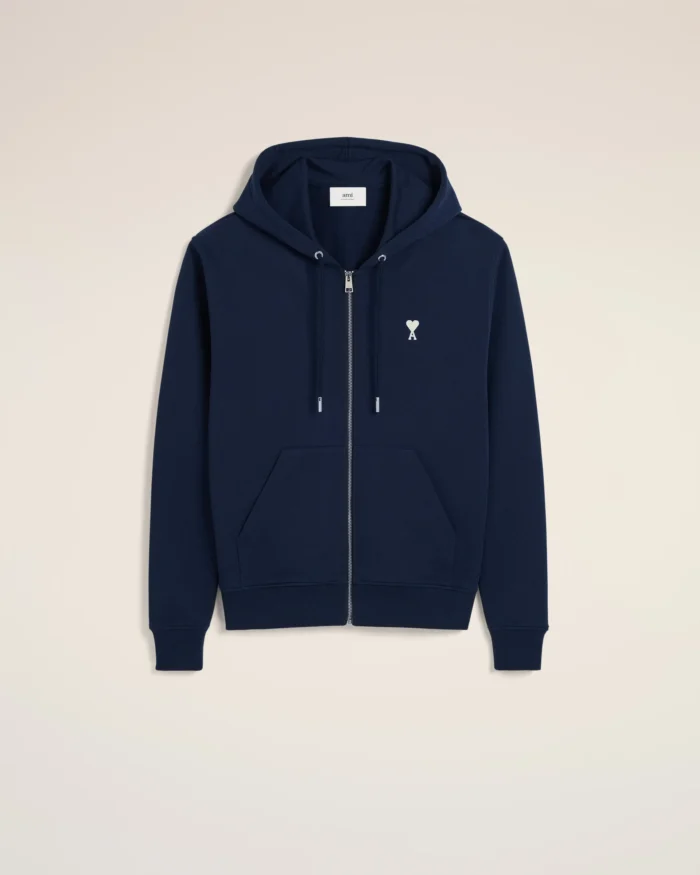 Ami de Coeur Navy Zip-Up Hoodie