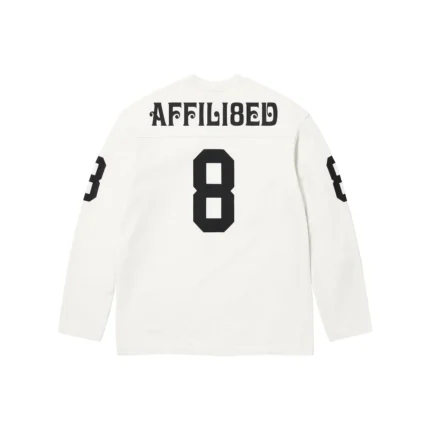 Supreme 8 Affiliated LS Football Tee White