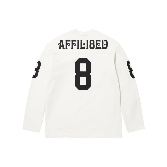 Supreme 8 Affiliated LS Football Tee White