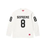 Supreme 8 Affiliated LS Football Tee White