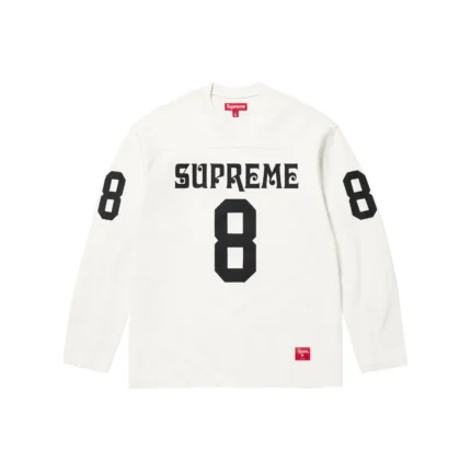 Supreme 8 Affiliated LS Football Tee White