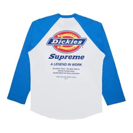 Supreme x Dickies Raglan LS Top White
