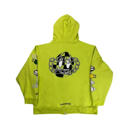 Matty Boy link Zip Up Hoodie Lime Green