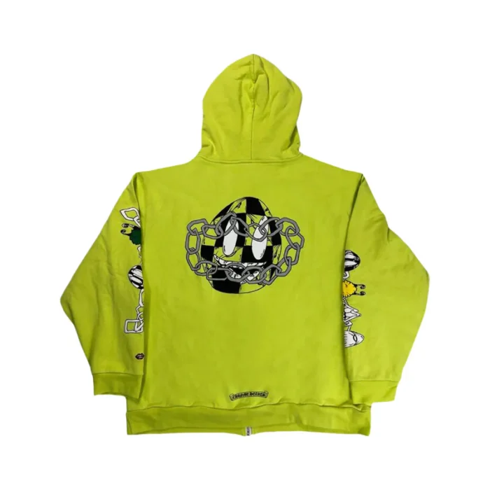 Matty Boy link Zip Up Hoodie Lime Green