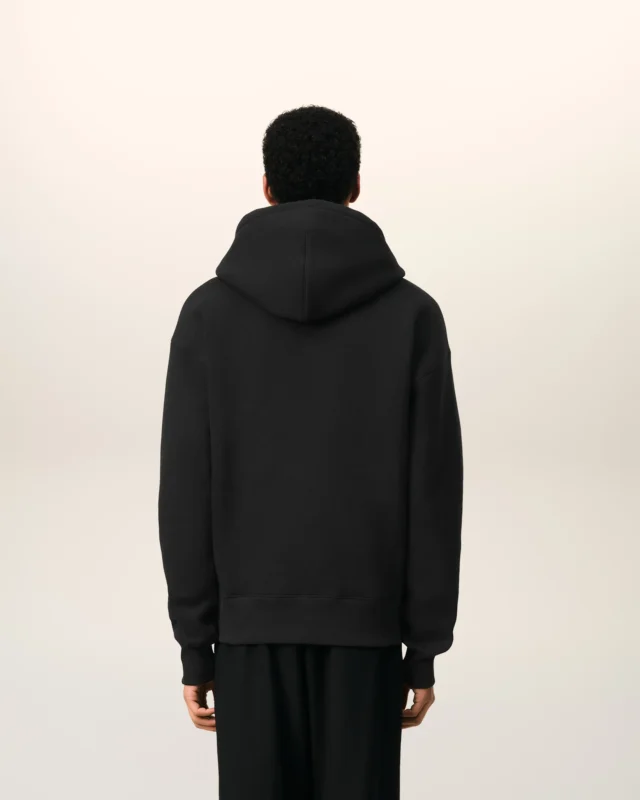 Zipped Ami de Coeur Black Hoodie