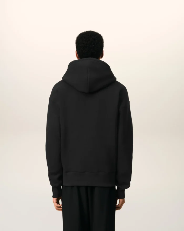Zipped Ami de Coeur Black Hoodie